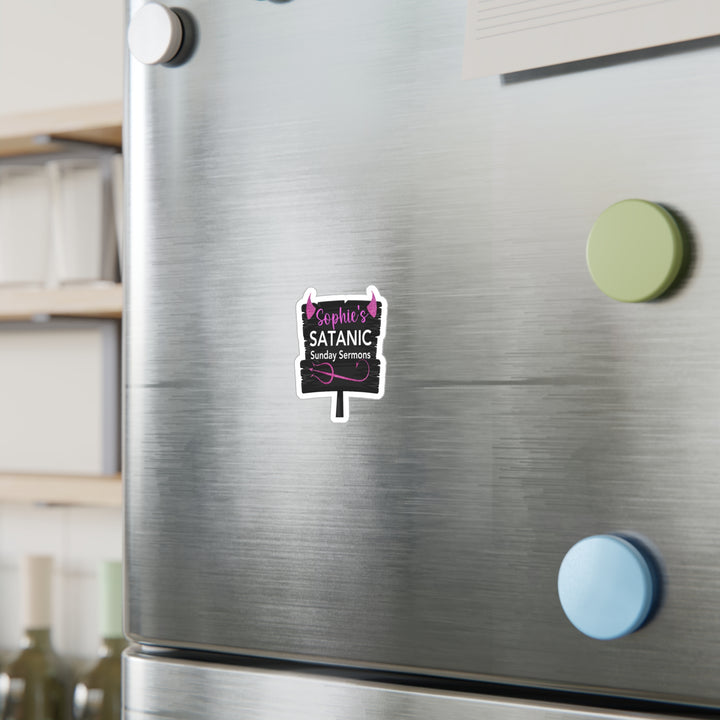 A sticker with text "Sophie&