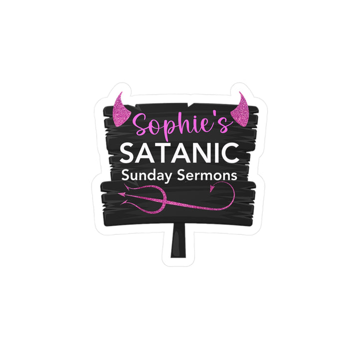 A sticker with text "Sophie&