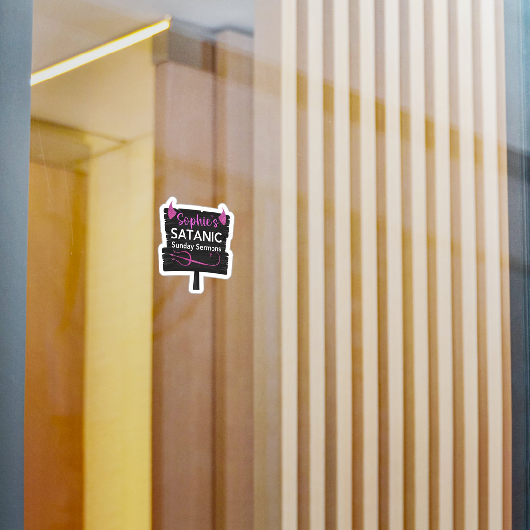 A sticker with text "Sophie&