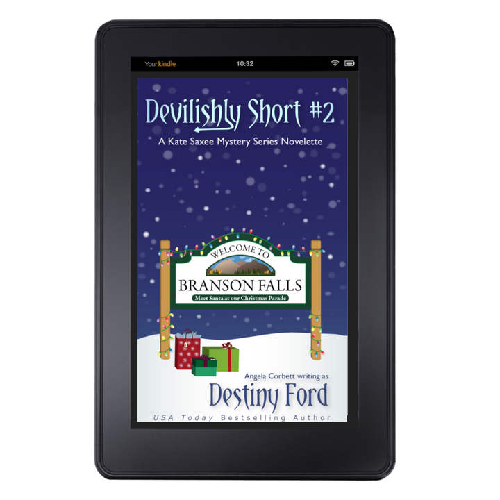 An e-reader displaying the cover of &