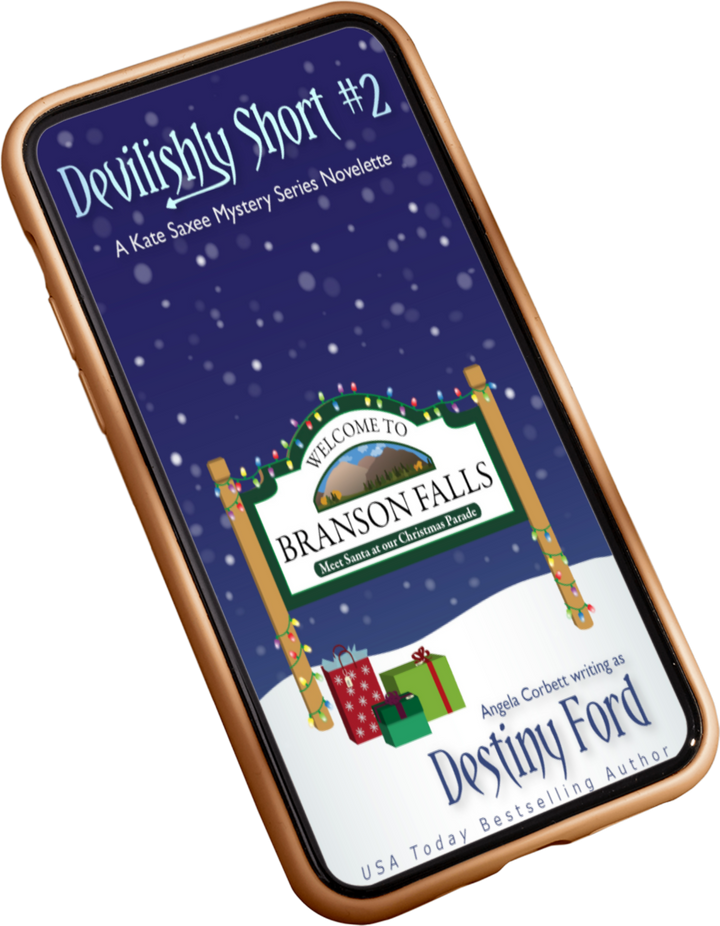 Devilishly Short Audiobook cover on a phone