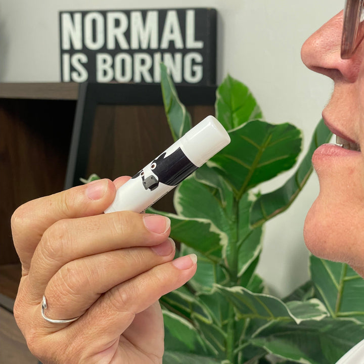 Lip balm with the words &