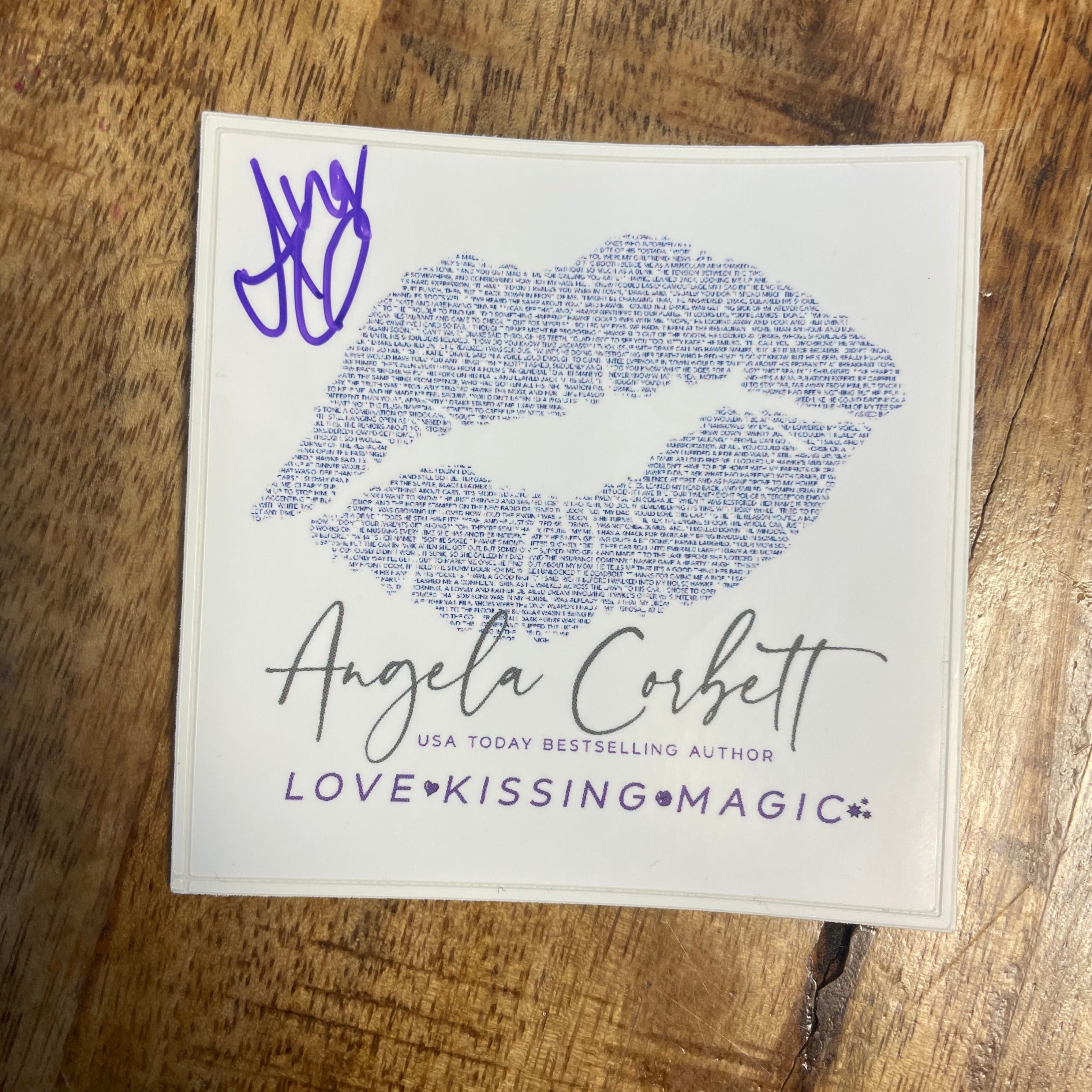 Signed Logo Stickers – Angela Corbett Shop