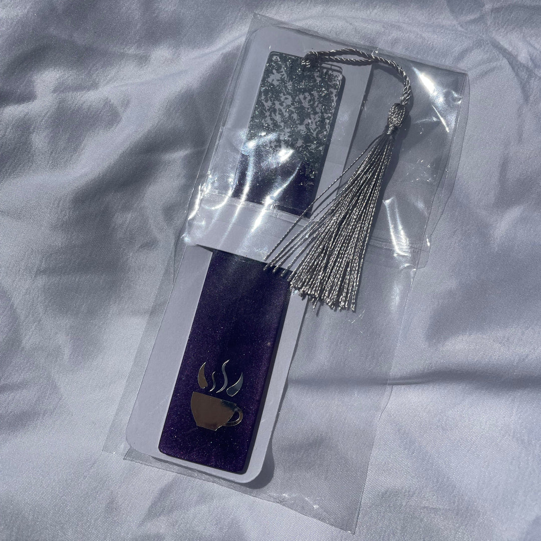 A purple bookmark