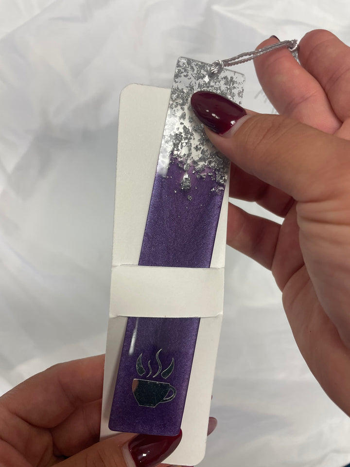 A purple bookmark