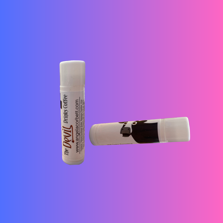 Lip balm with the words &