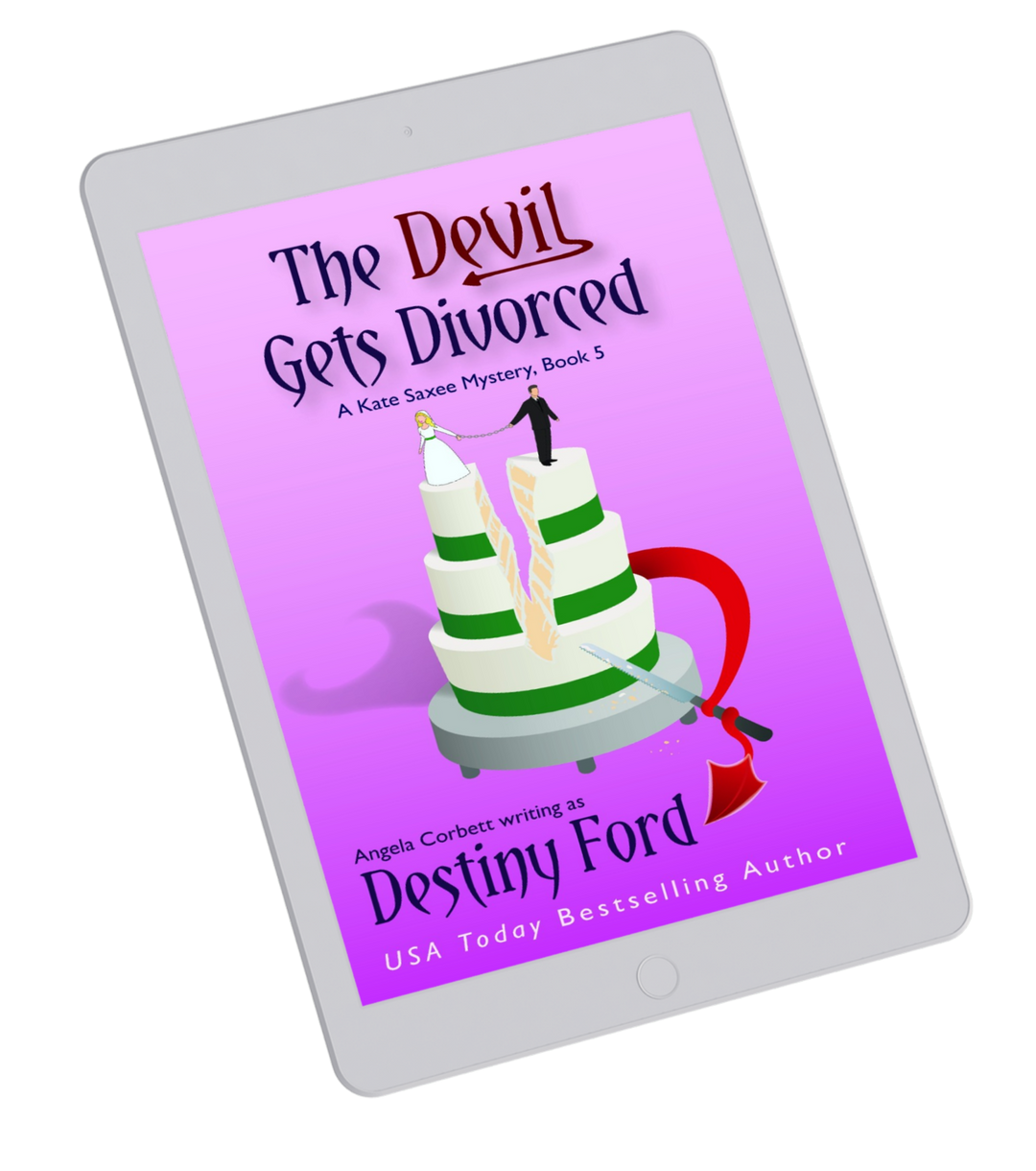 E-reader displaying the book cover of &