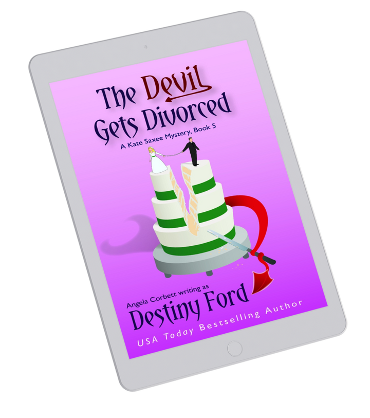 E-reader displaying the book cover of &