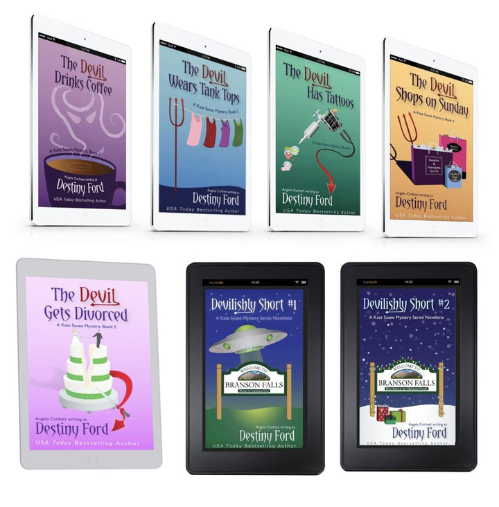 Covers of the books in The Devil Series